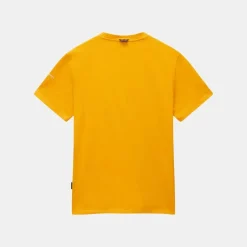 Napapijri Badge Short Sleeve T-Shirt Yellow