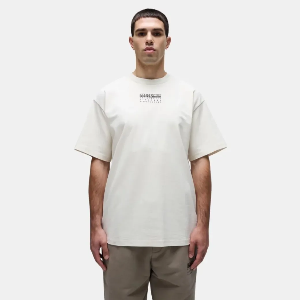 Napapijri Premium Premium Short Sleeve T-Shirt Beige