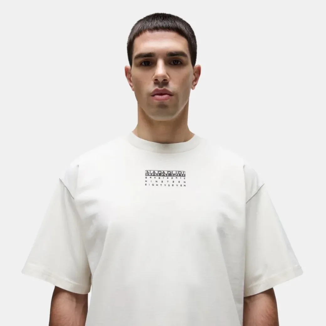 Napapijri Premium Premium Short Sleeve T-Shirt Beige
