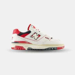 New Balance 550 Sea Salt Team Red Black