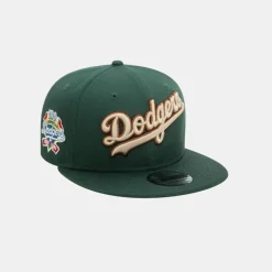 New Era LA Dodgers Wordmark Patch Dark Green 9FIFTY Snapback Cap