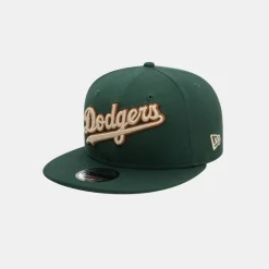 New Era LA Dodgers Wordmark Patch Dark Green 9FIFTY Snapback Cap