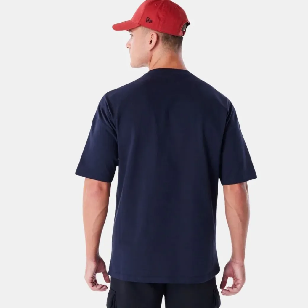 New Era New York Yankees MLB Rib Infill Navy Oversized T-Shirt