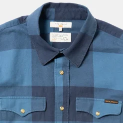 Nudie Jeans Co George Flannel Shirt Blue