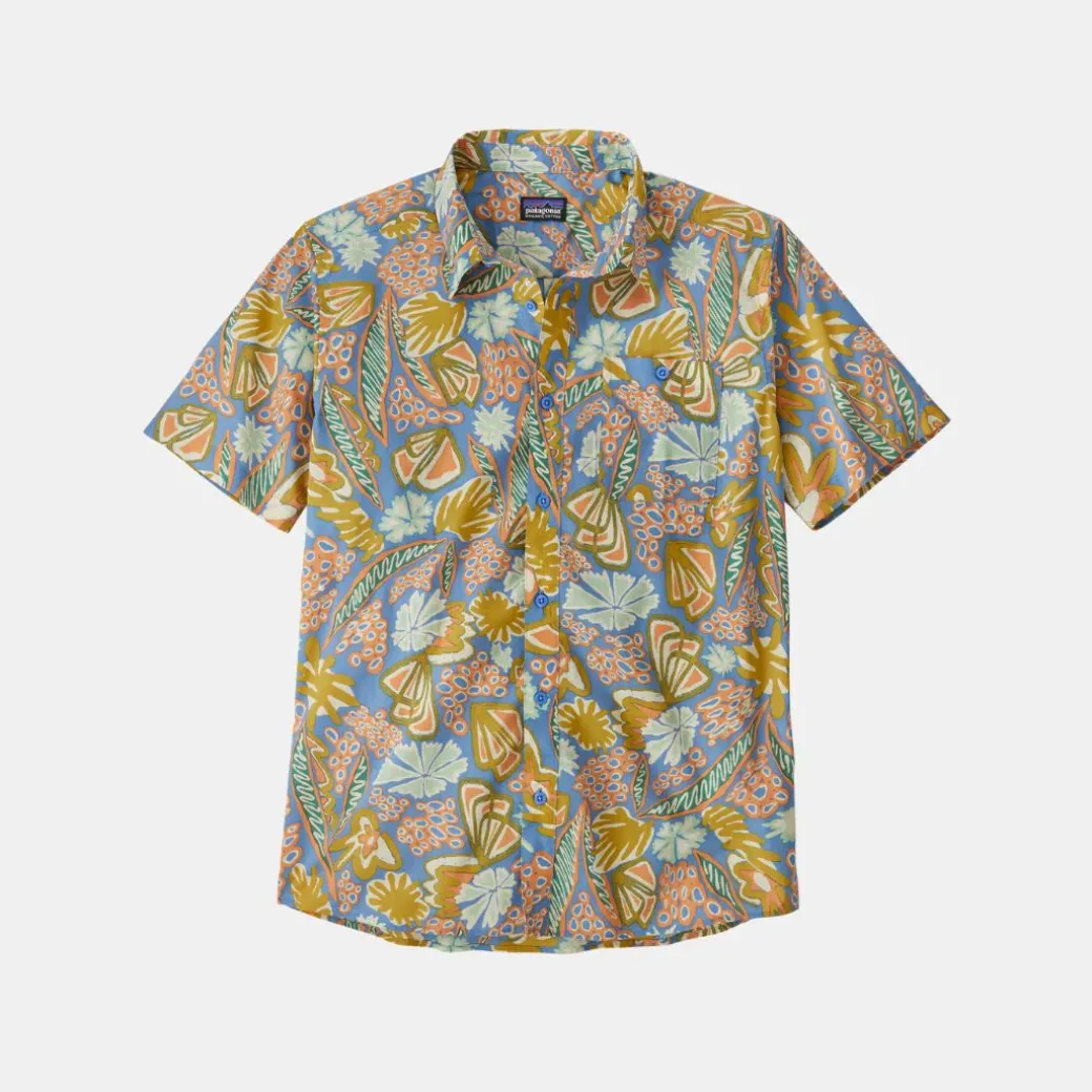 Patagonia Men's Go-To Lightweight Shirt Flourish: Abundant Blue