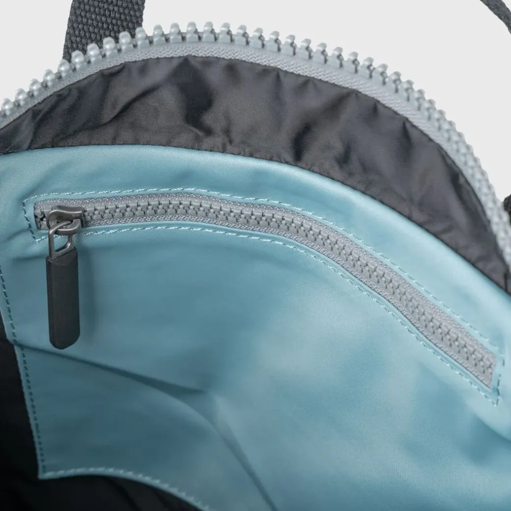 Roka London Canfield B Black Label Recycled Nylon Backpack Small Spear