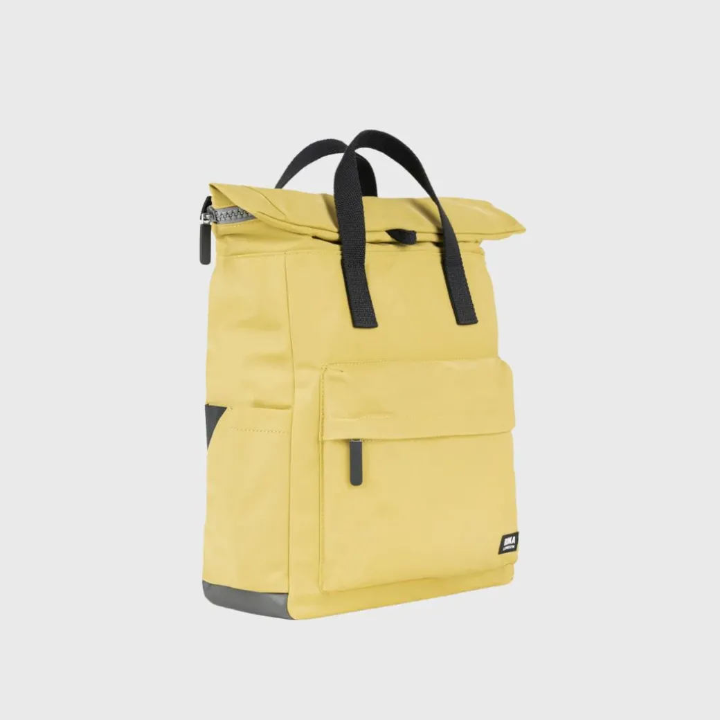 Roka London Canfield B Black Label Recycled Nylon Backpack Small Bambo