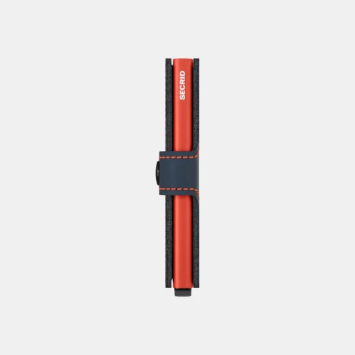 Secrid Mini Wallet Mate Night Blue Orange
