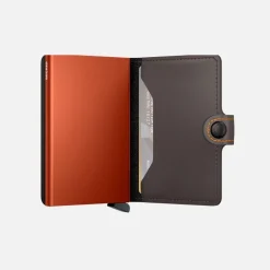 Secrid Mini Wallet Matte Truffle & Orange