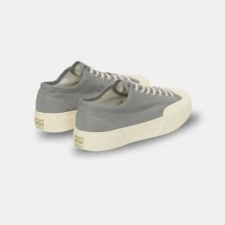 Superga Men's 2432 Works Low Cut Denim Yarm Dyed Grey Off White