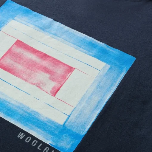 Woolrich Flag T-Shirt Melton Blue