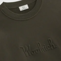 Woolrich Luxury Fleece Crewneck Dark Green